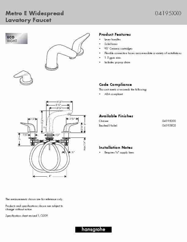 Axor Plumbing Product 04195XX0-page_pdf
